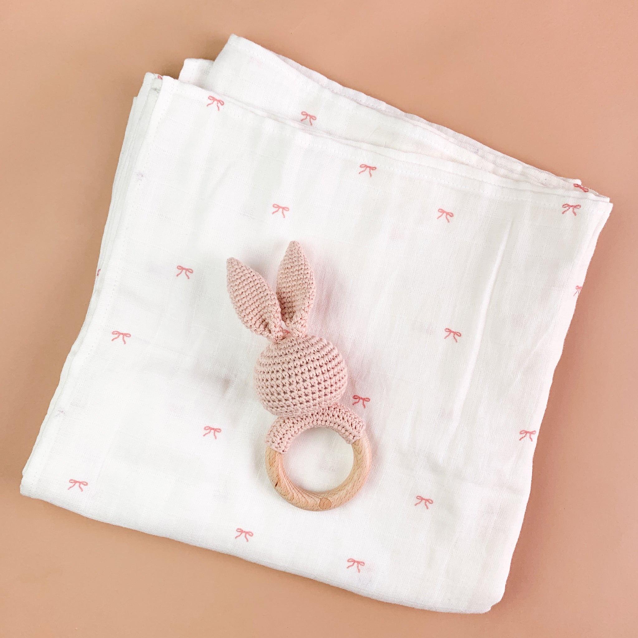 SOFIJA - Bunny Swaddle Blanket - Pink