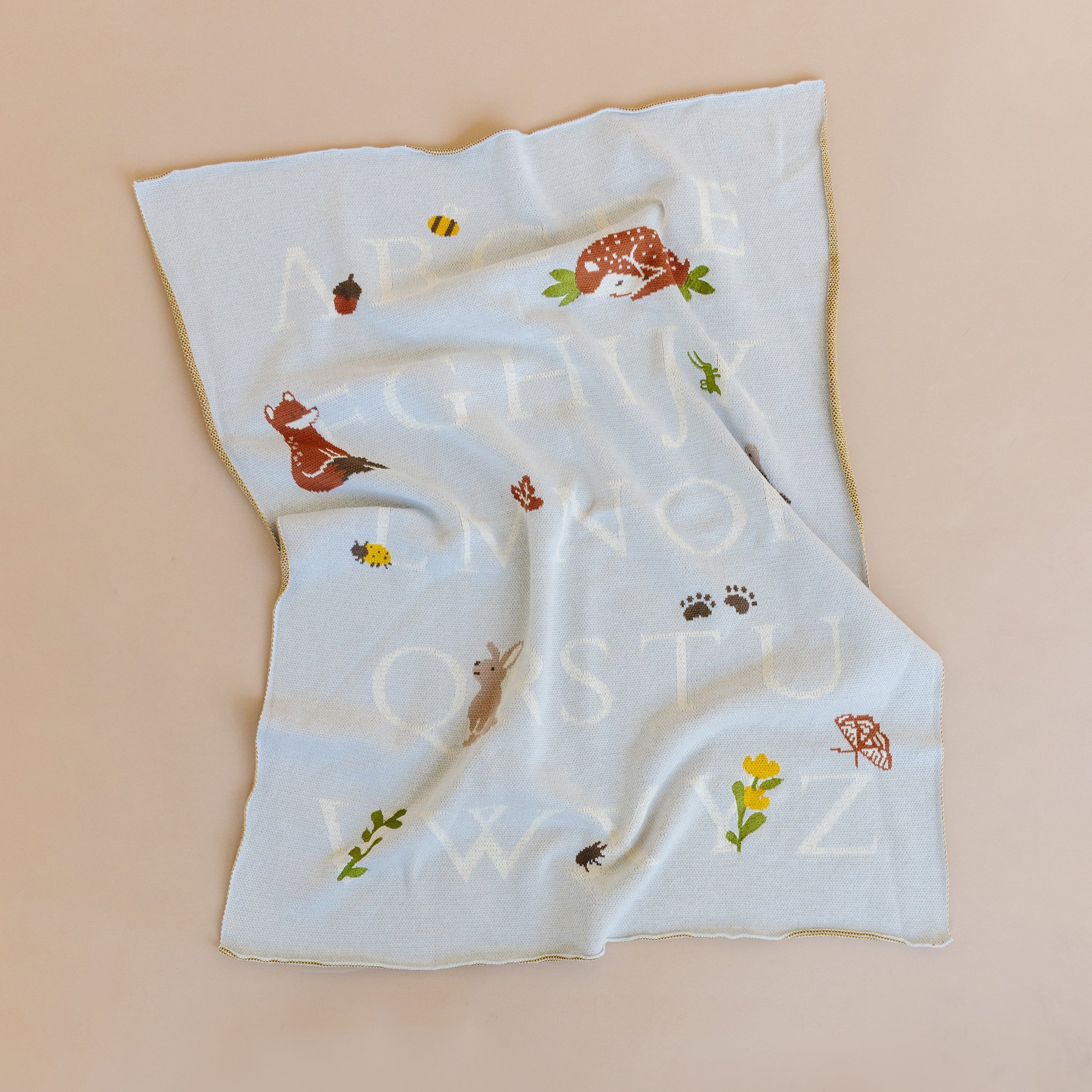 Blanket ABC Woodland Fox Bunny Cotton Baby Newborn Gift – The
