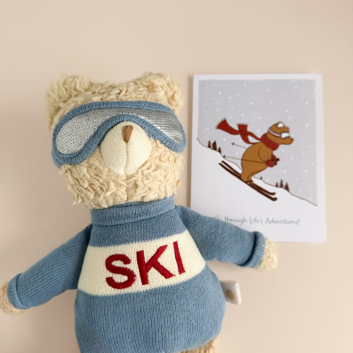 Ski Bear Baby Greeting Card