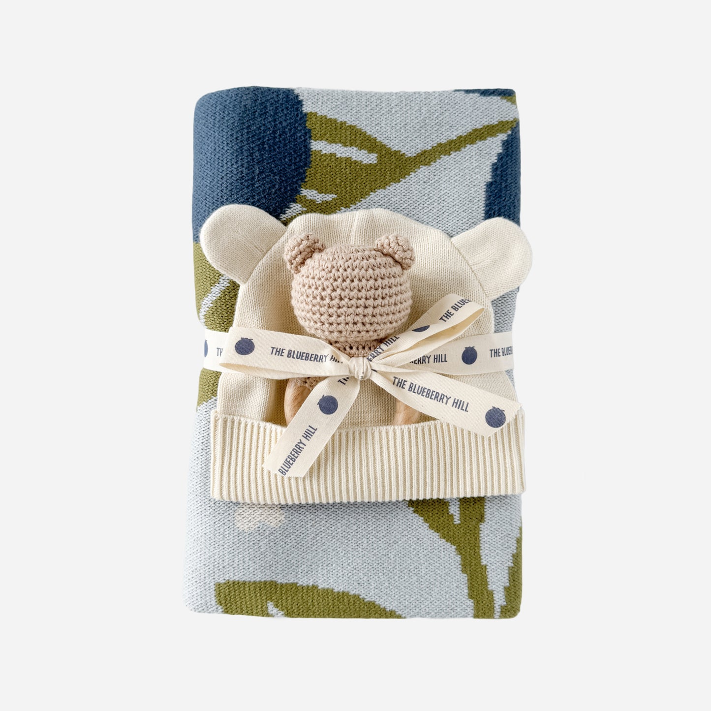 Blueberry Blanket Hat Teether Gift Set