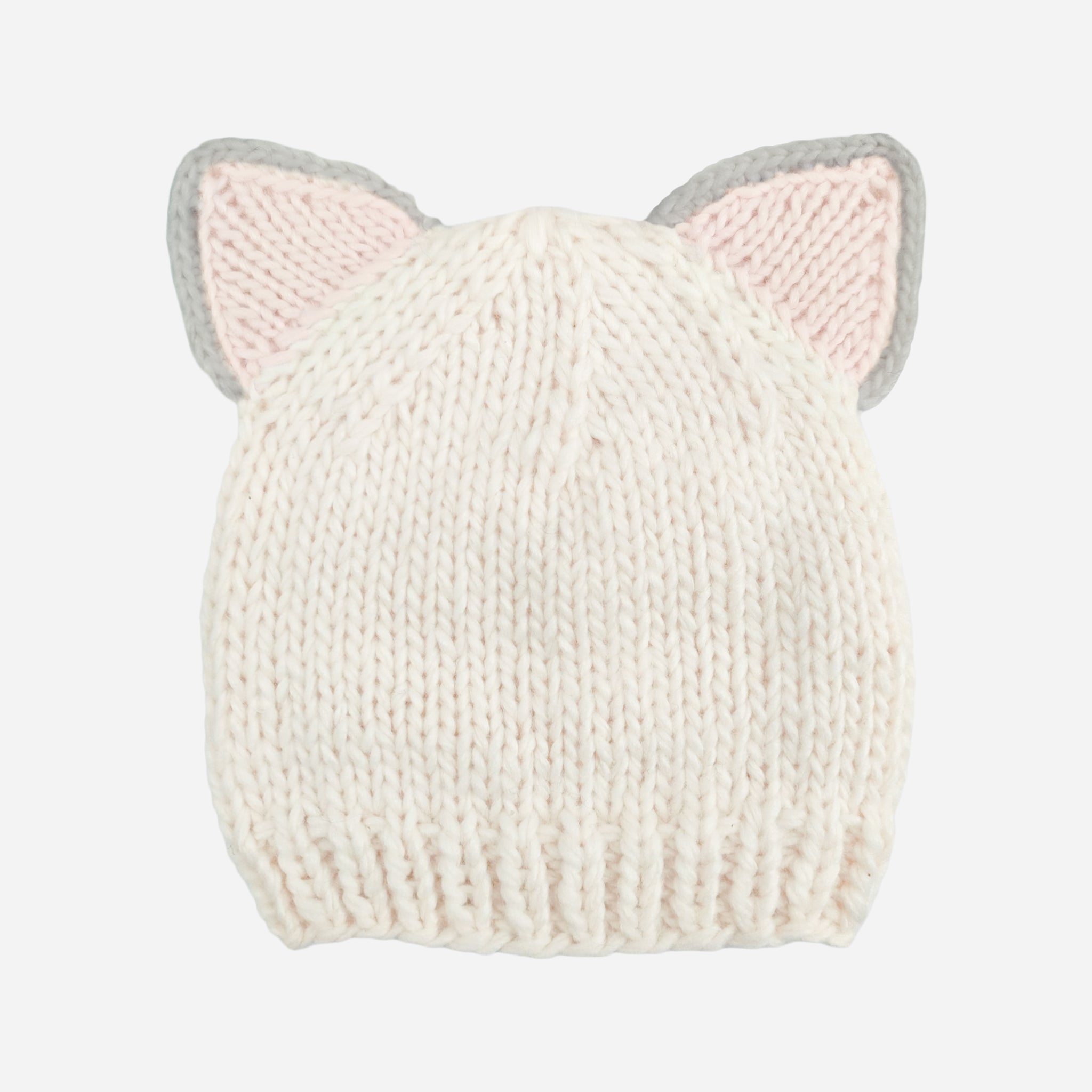 Cat Hat Baby & Kid Pink White Animal Beanie – The Blueberry Hill