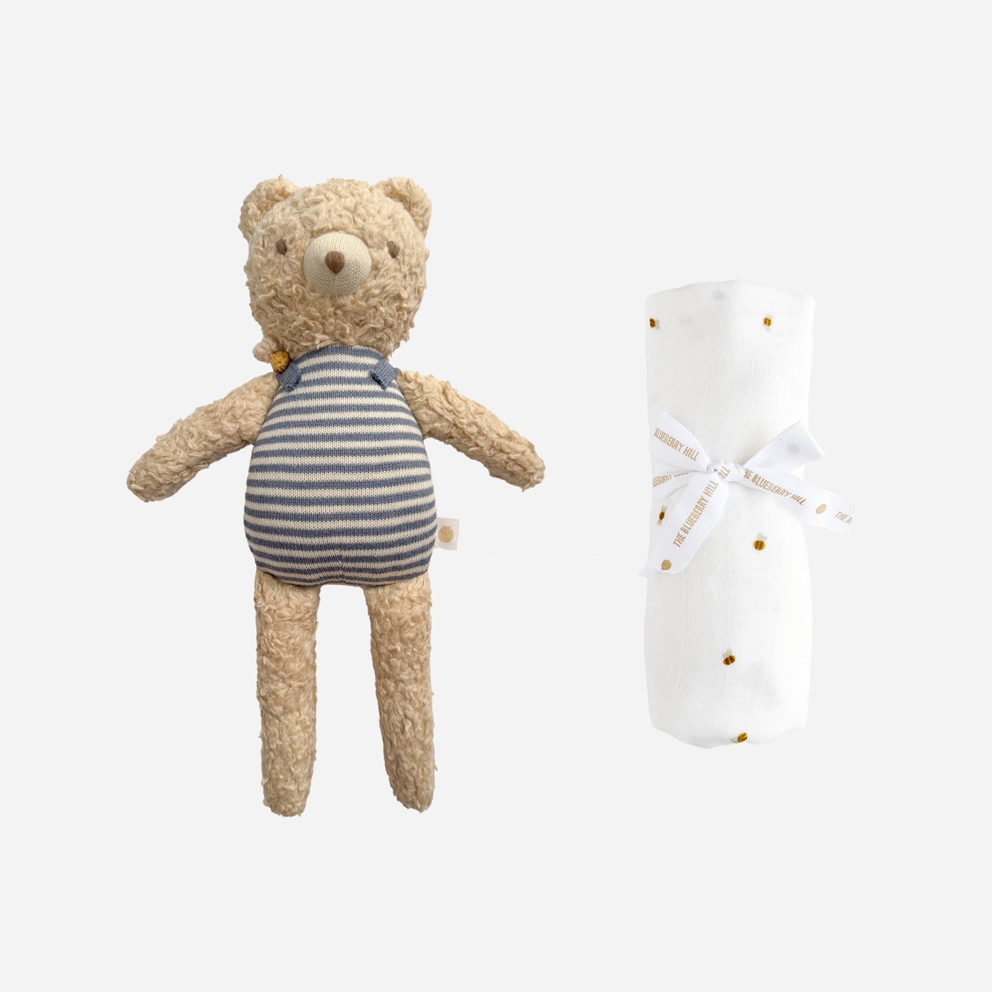Henry Bear Bee Plush and Bee Swaddle Set