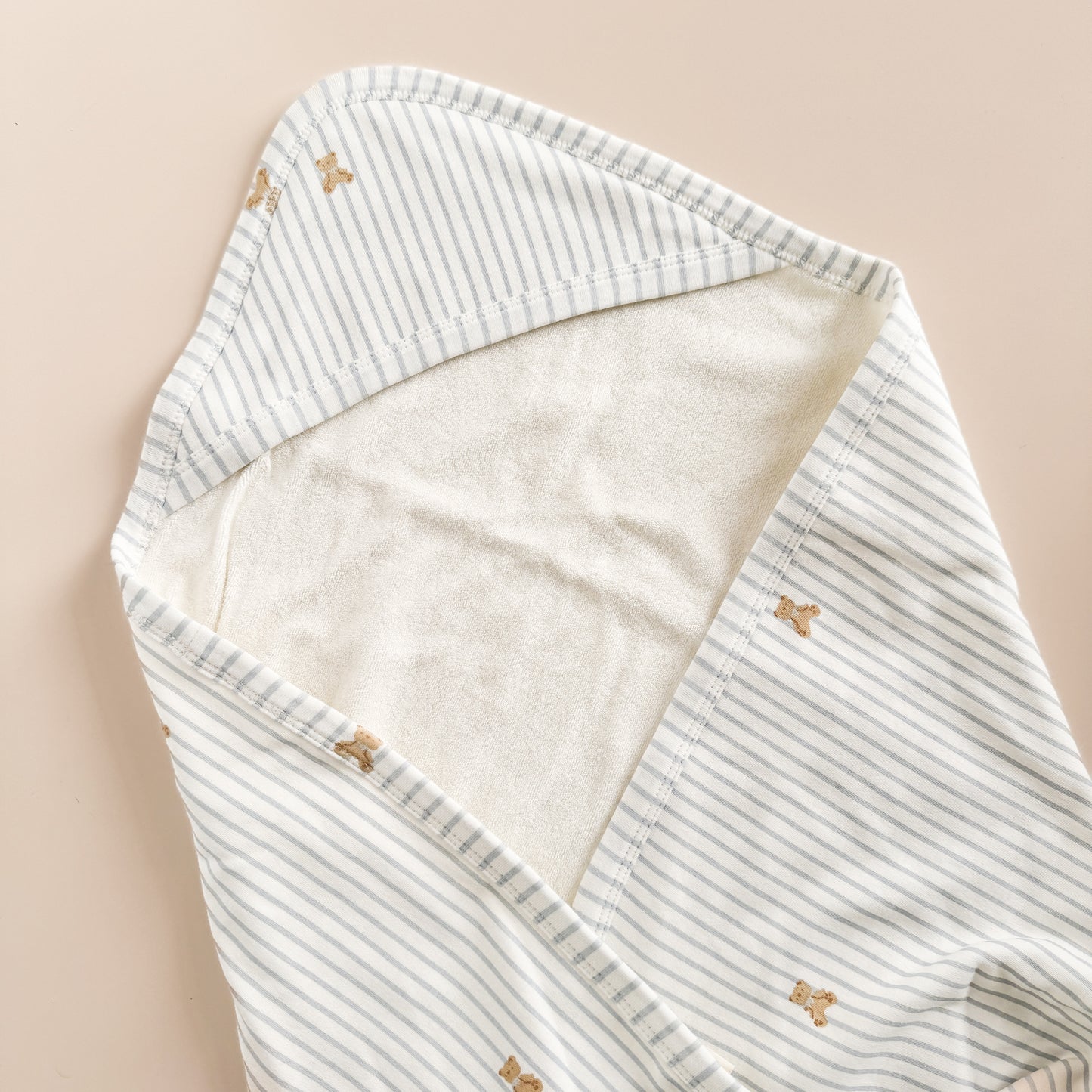 PREORDER Layette Hooded Towel, Teddy Bear