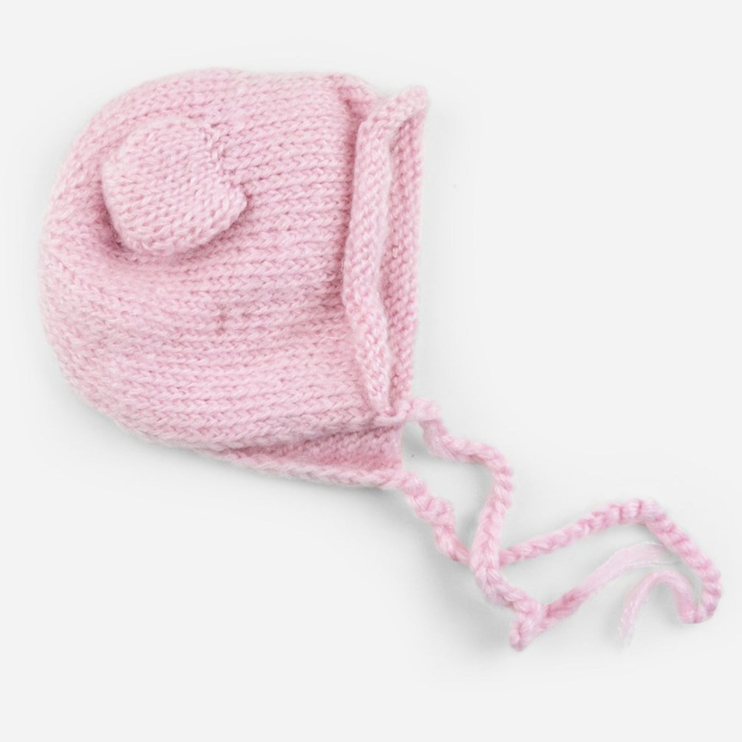 Harper Bear Mohair Knit Bonnet