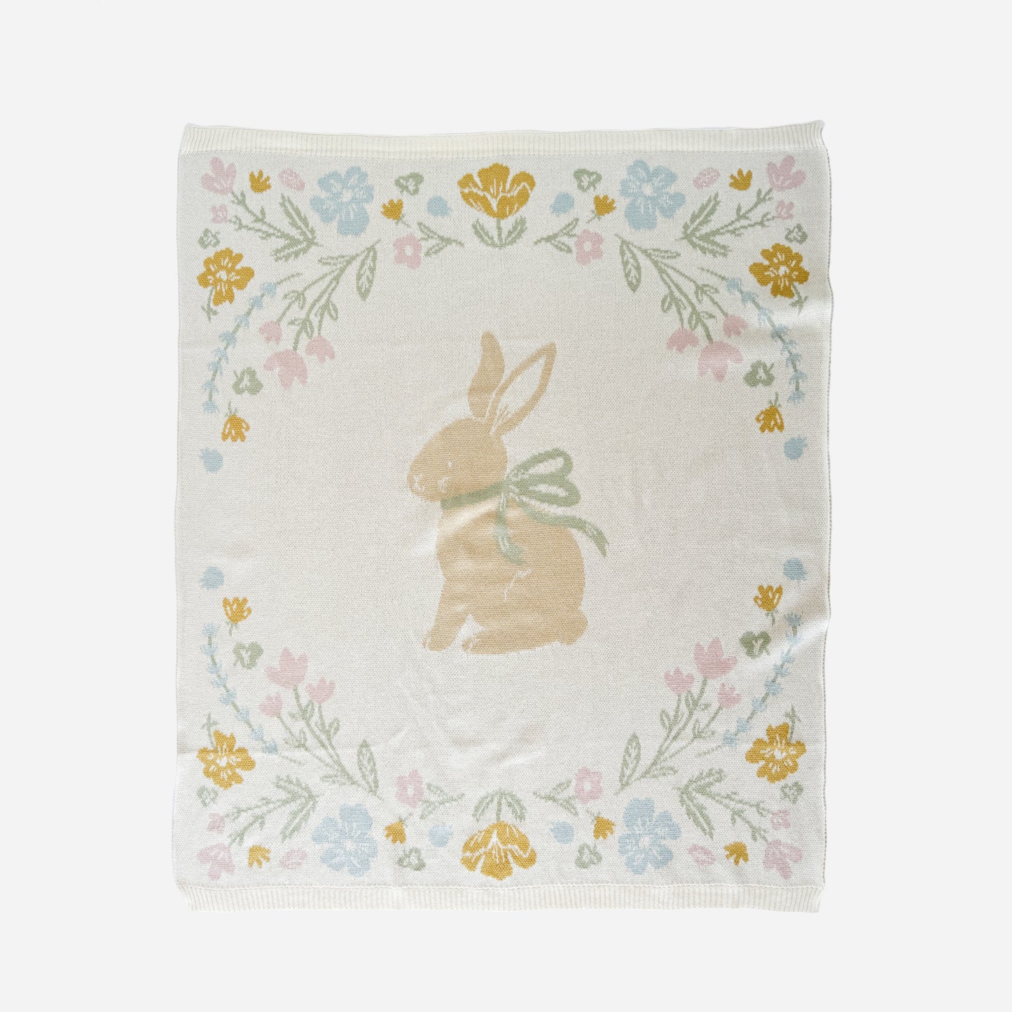 Pastel Bunny Blanket and Plush Toy Blush Gift Set