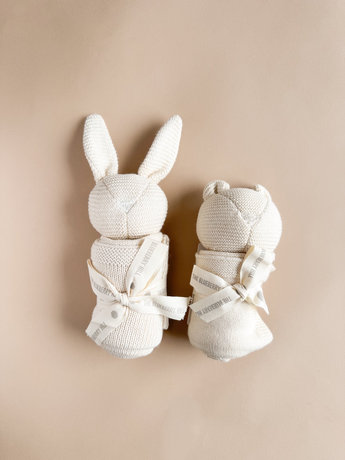 Organic Cotton Bunny Lovey, Cream