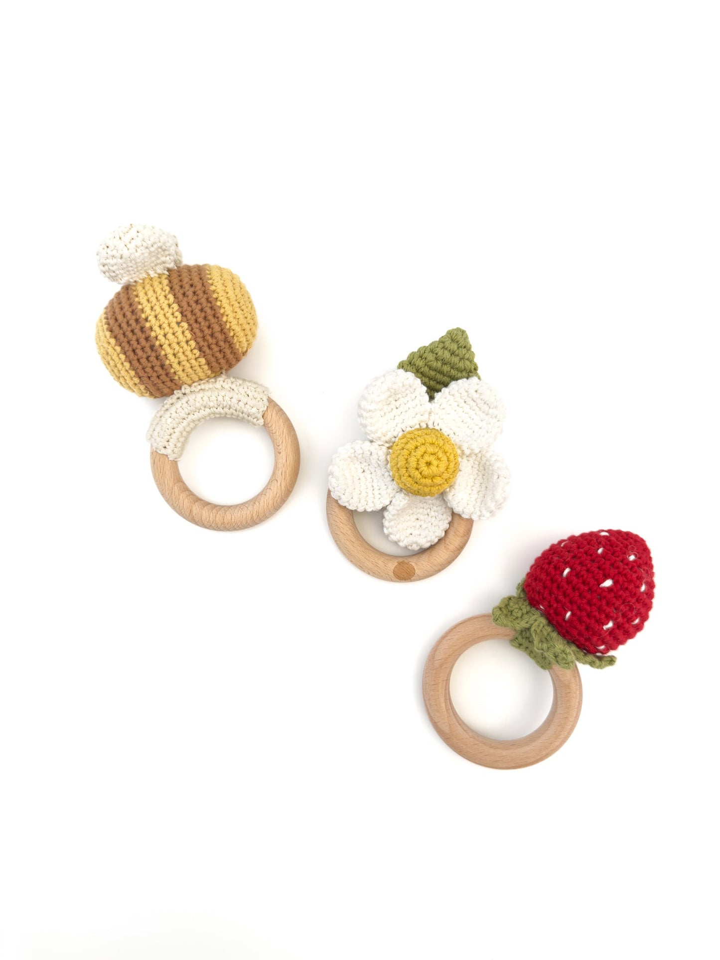 Strawberry Swaddle, Onesie, and Teether Set, Strawberry