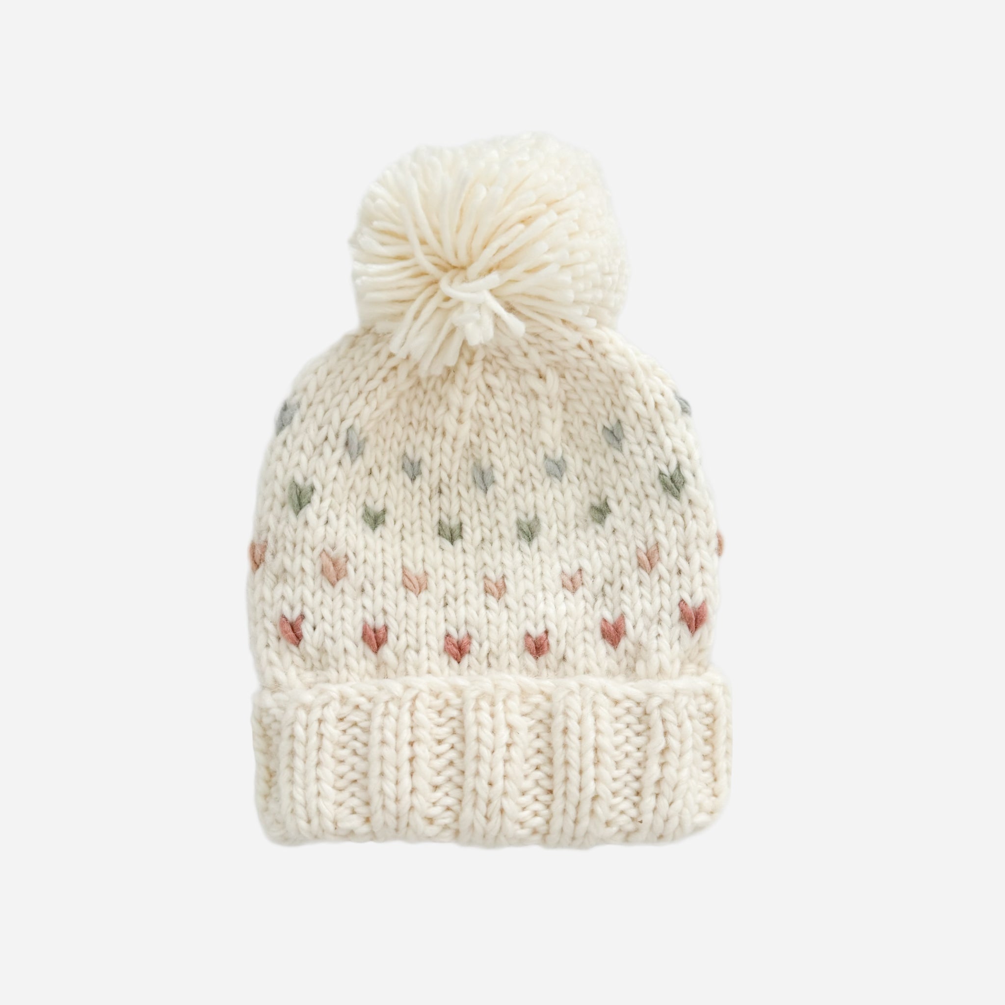 Hand-Knit Baby Sawyer Hat Pastel: Valentine's and Spring – The