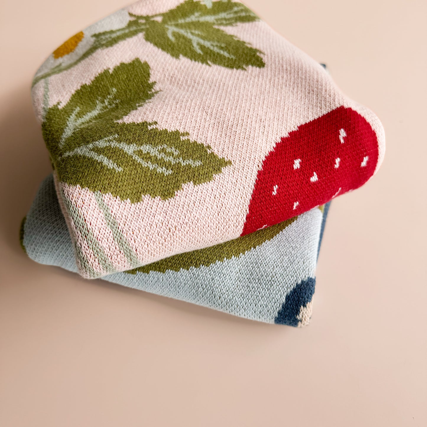 Strawberry Bunny Blanket | Organic Cotton