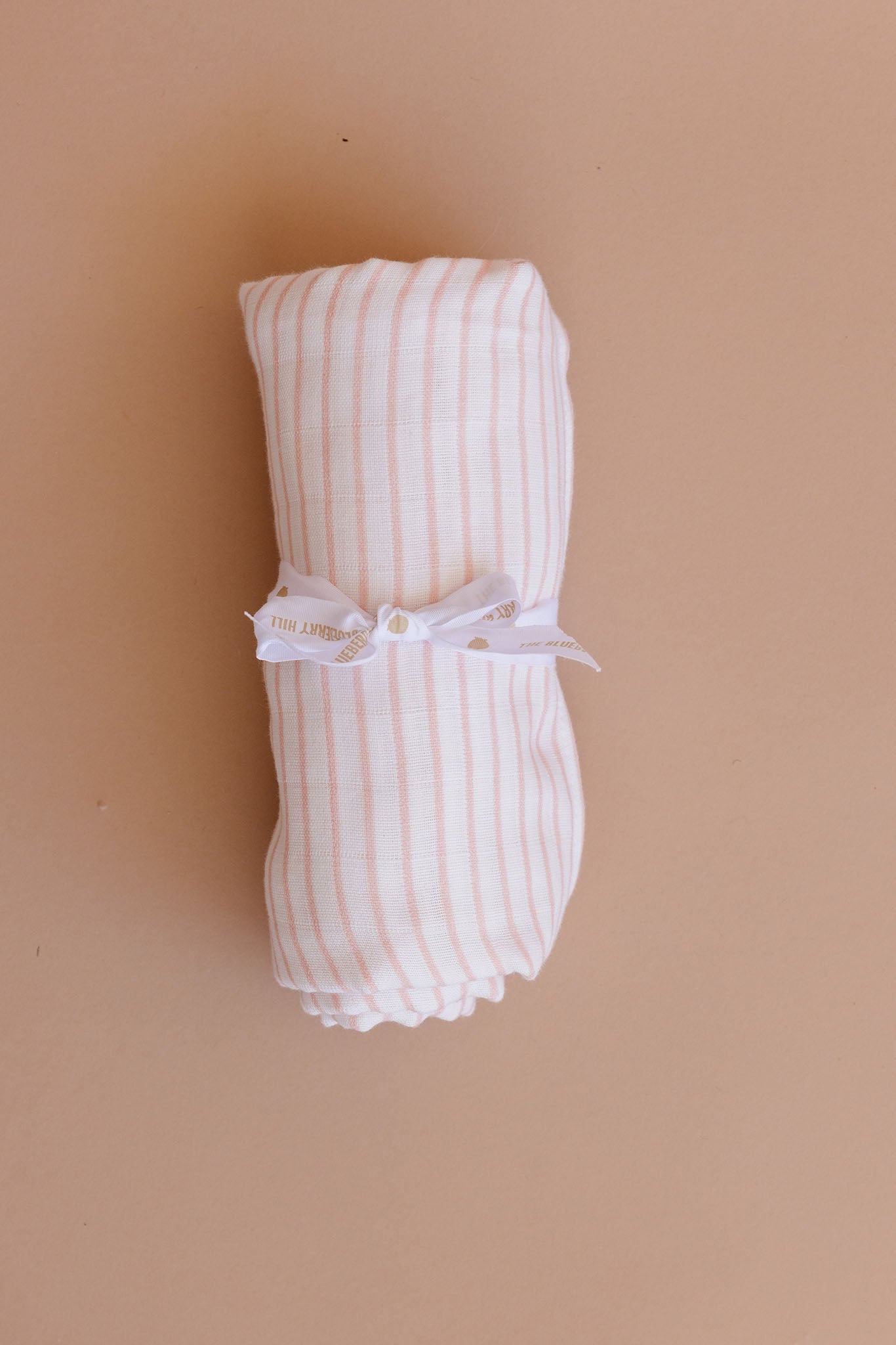 Pink Stripe Swaddle and Lovey Set, Pink Bunny
