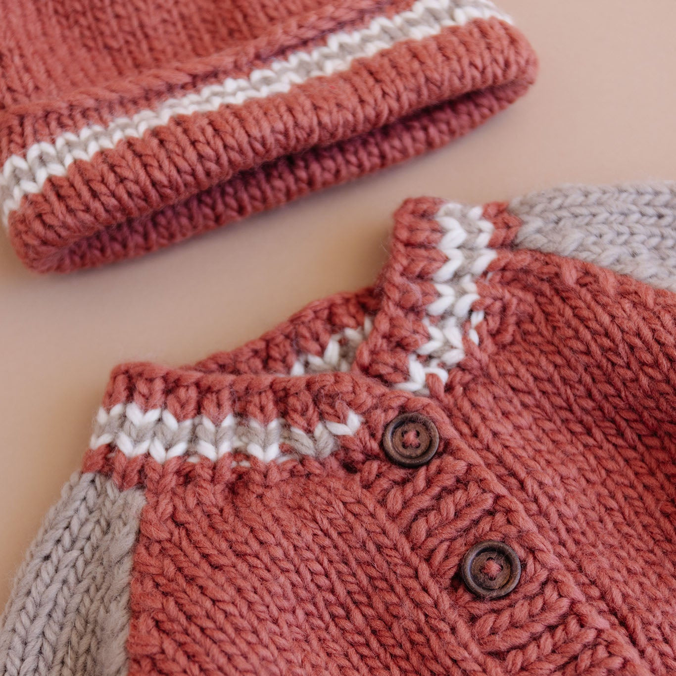 Varsity Beanie, Redwood