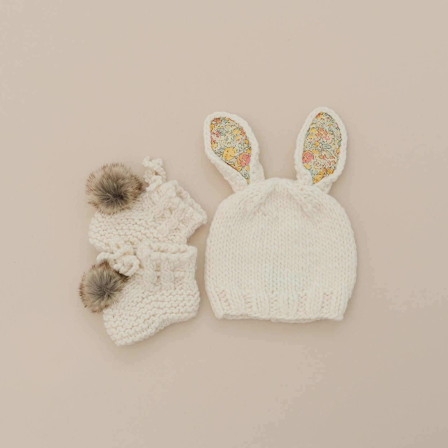 Liberty Bunny Hand-Knit Hat, Claire Aude