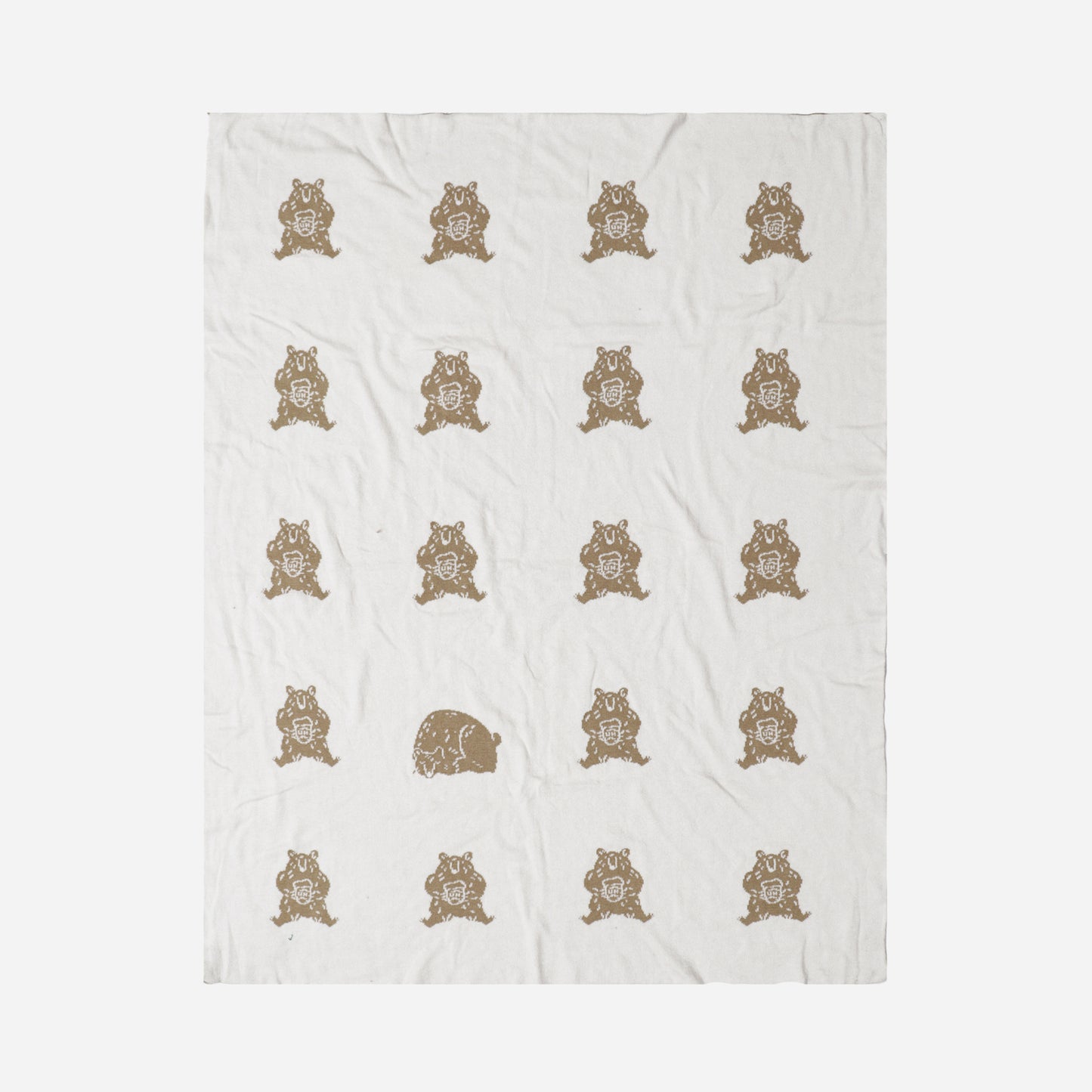 Organic Cotton Blanket, Honey Bear