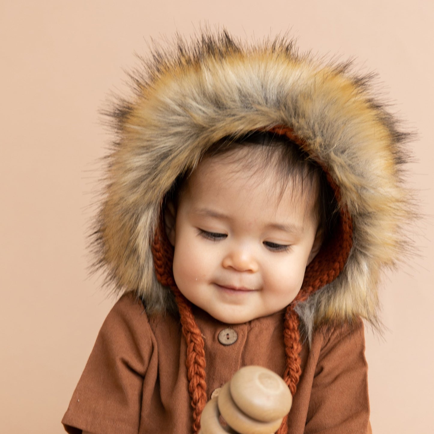 Lennon Lion Bonnet, Cinnamon