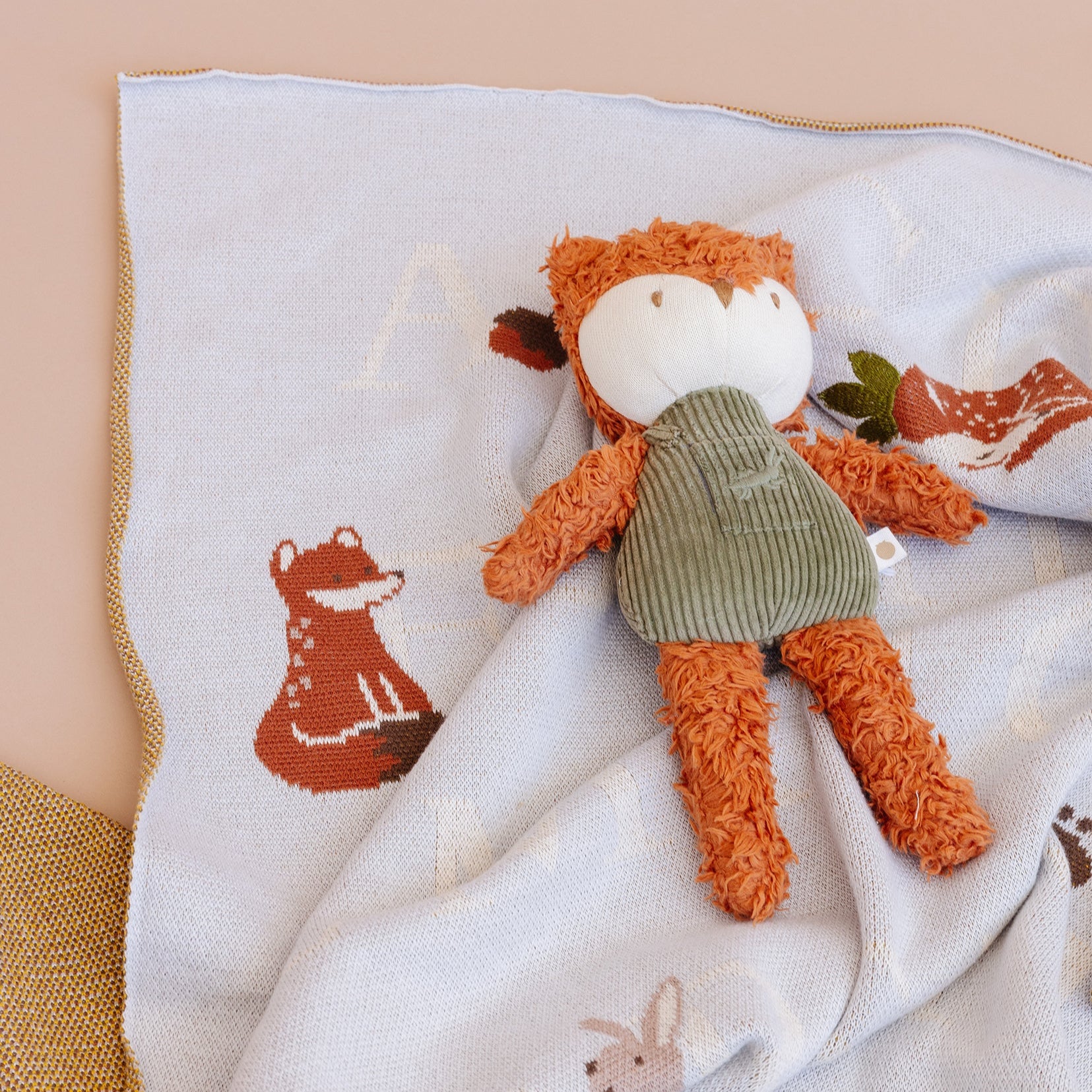 Blanket ABC Woodland Fox Bunny Cotton Baby Newborn Gift – The