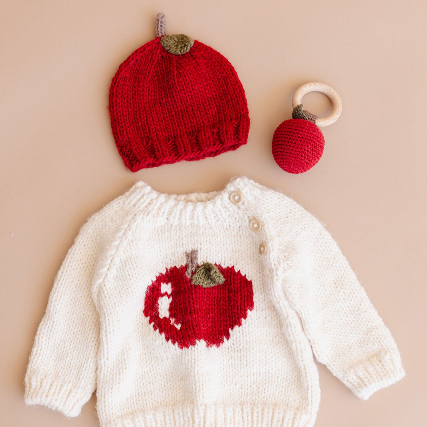 SOL HYBRYDS Apple Beanie guruguru リバーシブル Apple Hat Fall School Baby Fruit Beanie – The Blueberry Hill