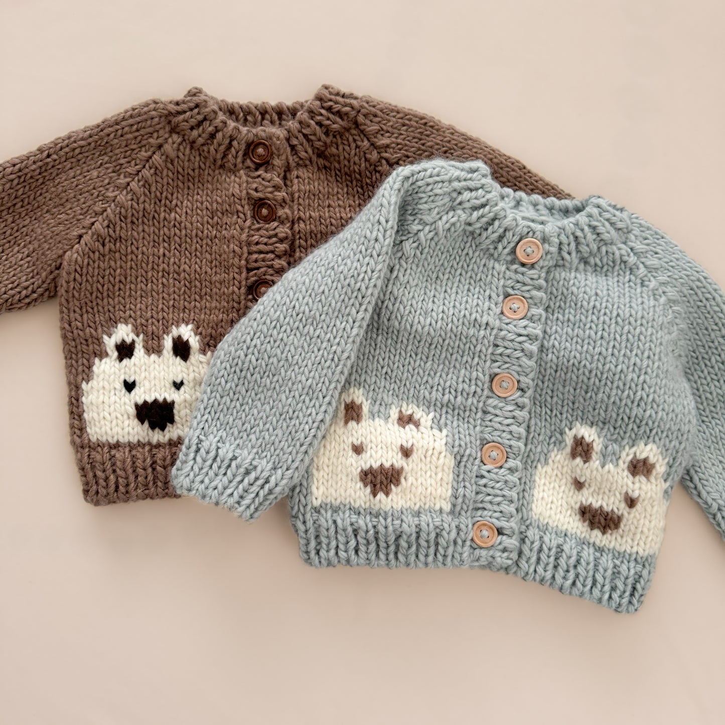 Bear Cardigan, Tan