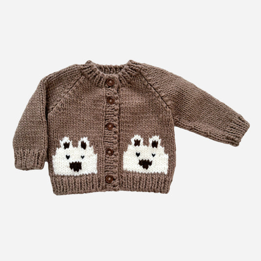 Bear Cardigan, Tan