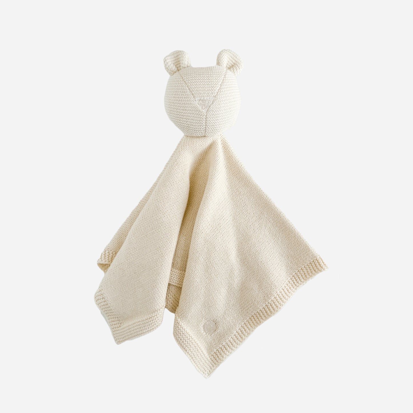 Organic Cotton Bear Lovey, Cream