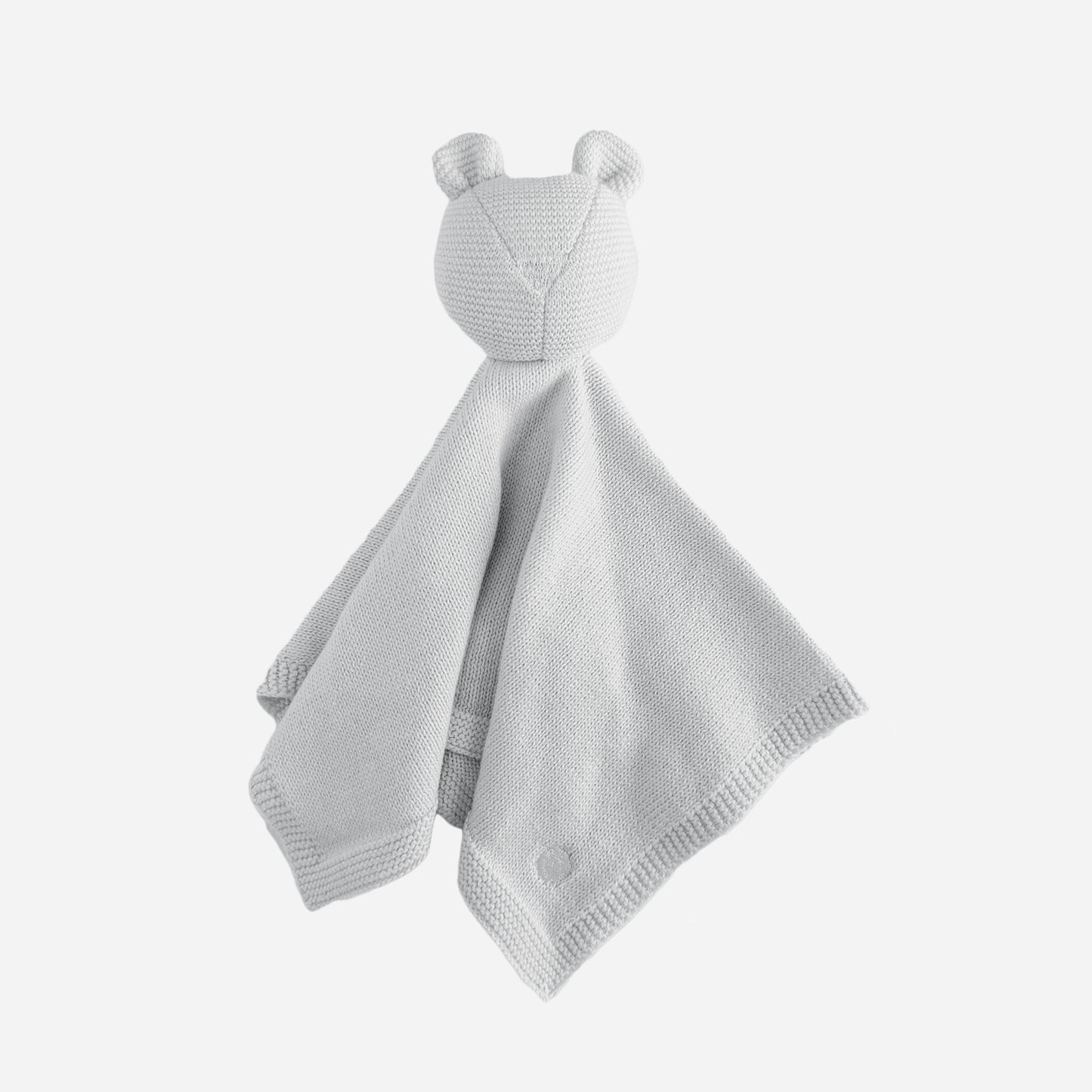 Organic Cotton Bear Lovey, Light Grey