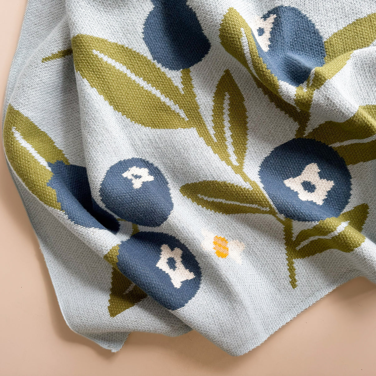 Organic Keepsake Blanket- Berry Meadow main image 0