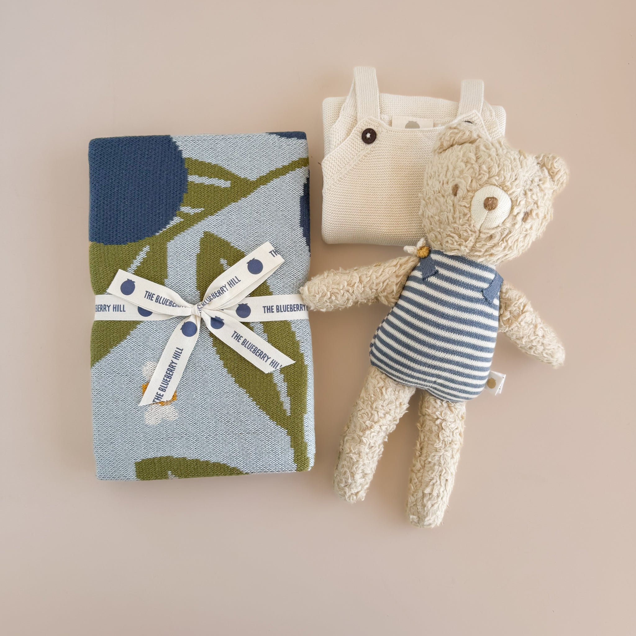 Organic Keepsake Blanket- Berry Meadow main image 1
