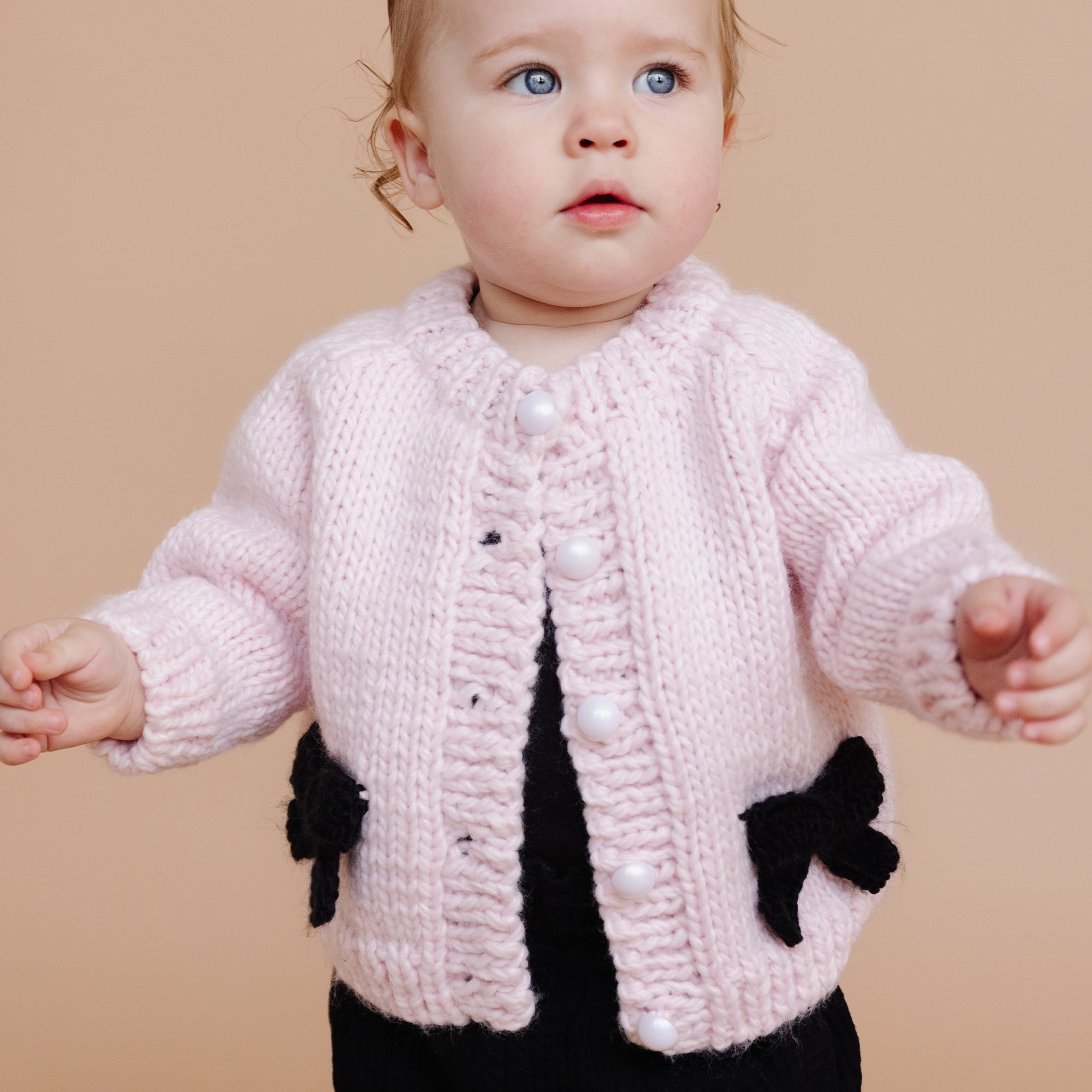 Pink cardigan baby hotsell