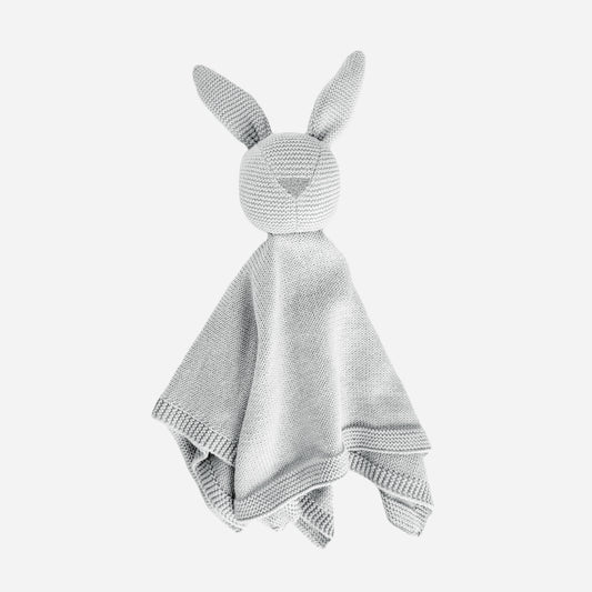 Organic Cotton Bunny Lovey, Grey