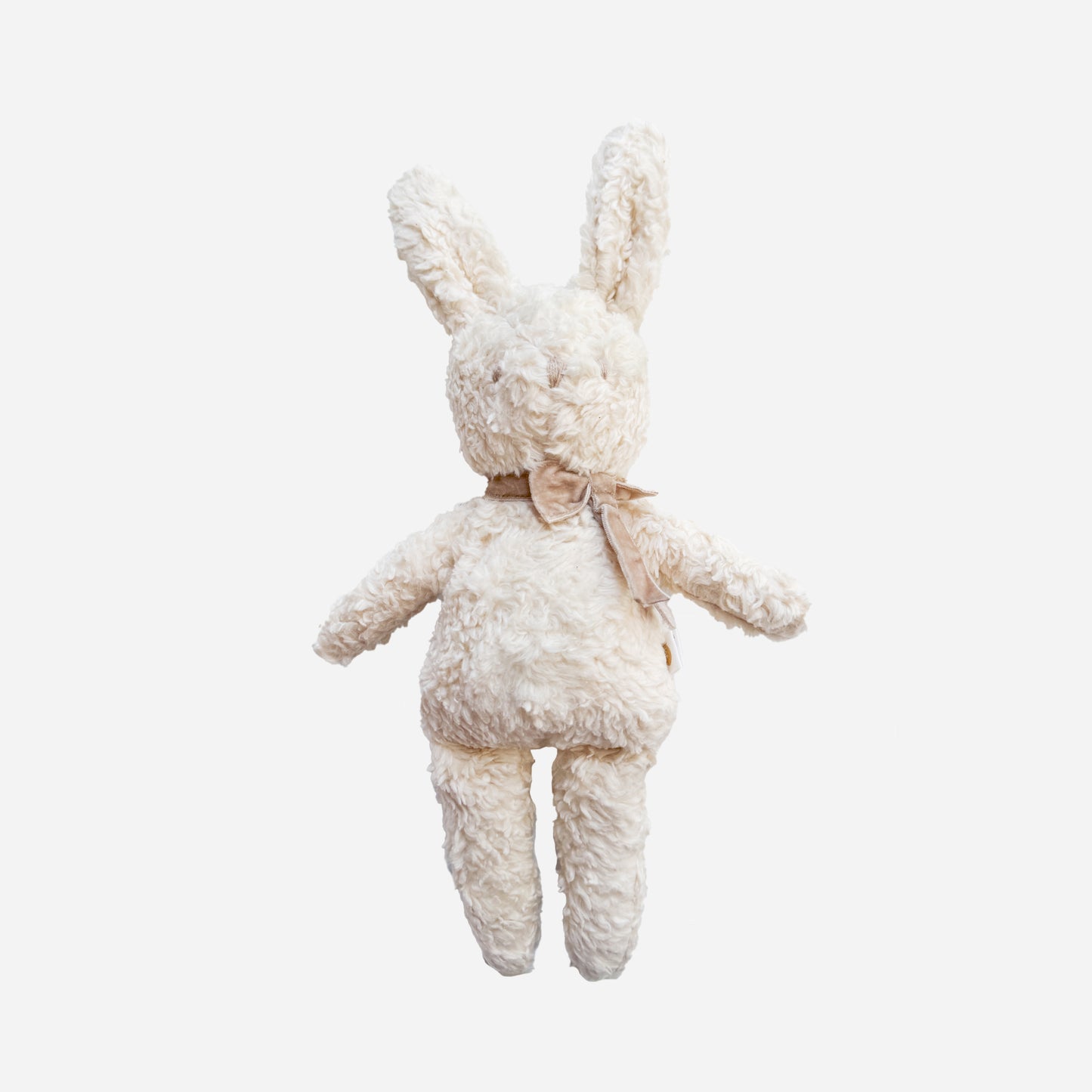 Charlie Bunny Plush Toy, Taupe Bow