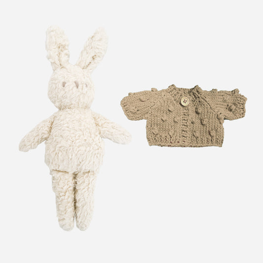 Charlie Bunny Plush and Plush Sweater Set, No Bow