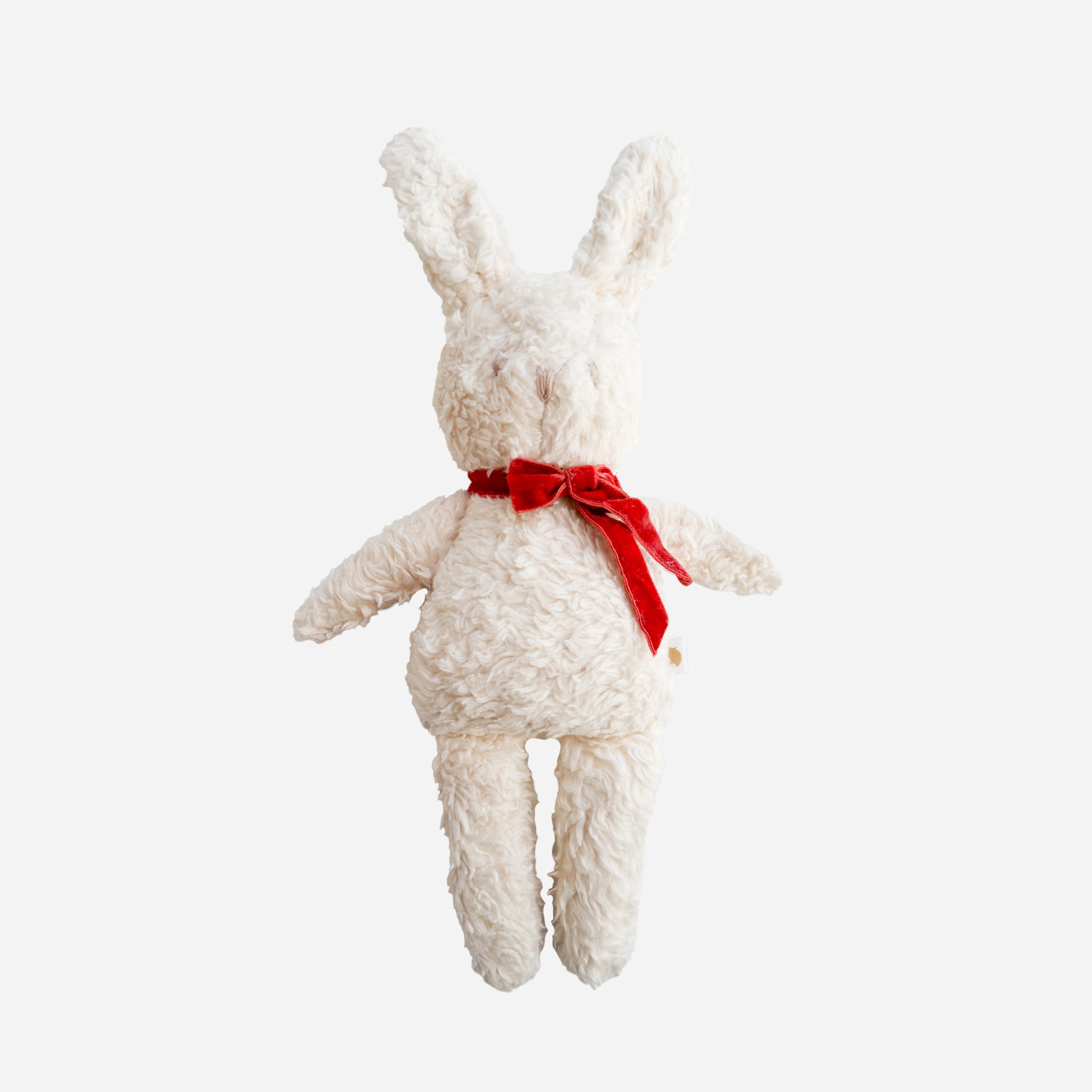 Plush Bunny Red Velvet Bow Doll Baby Kid Christmas Holiday – The ...