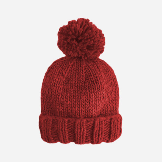 Classic Pom Hat Red