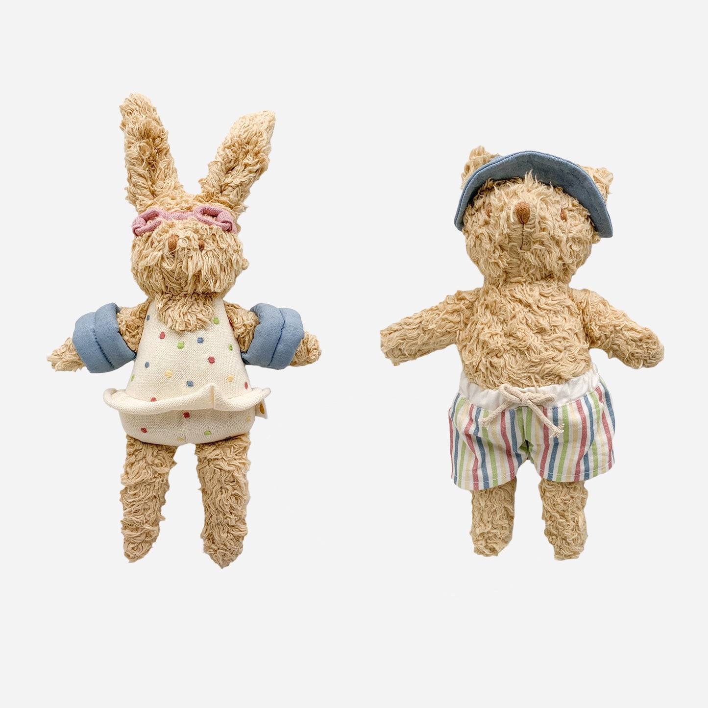 Coral Bunny and Eddie Bear Set