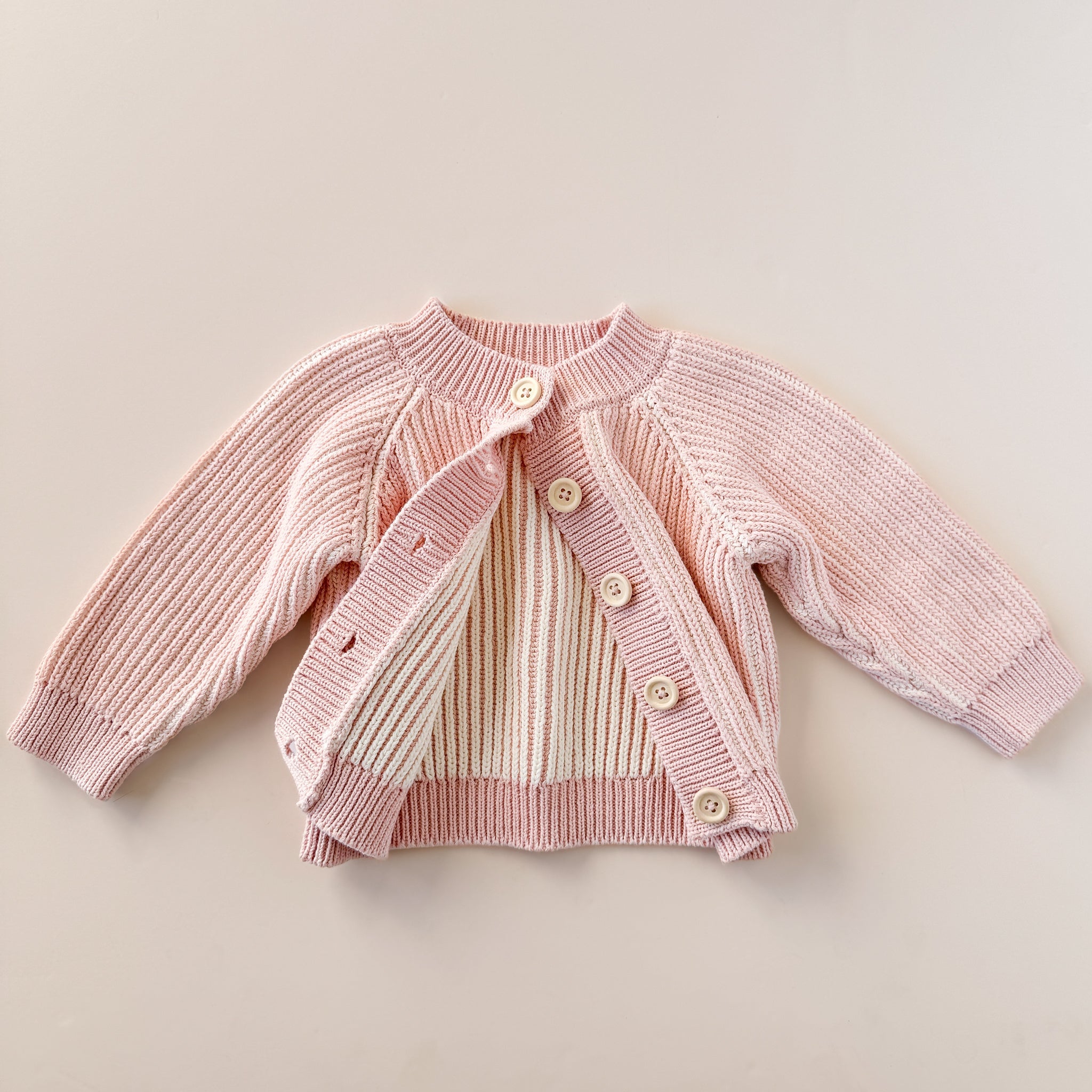 Cotton Brioche Cardigan Pink Baby Kid Apparel Valentines – The
