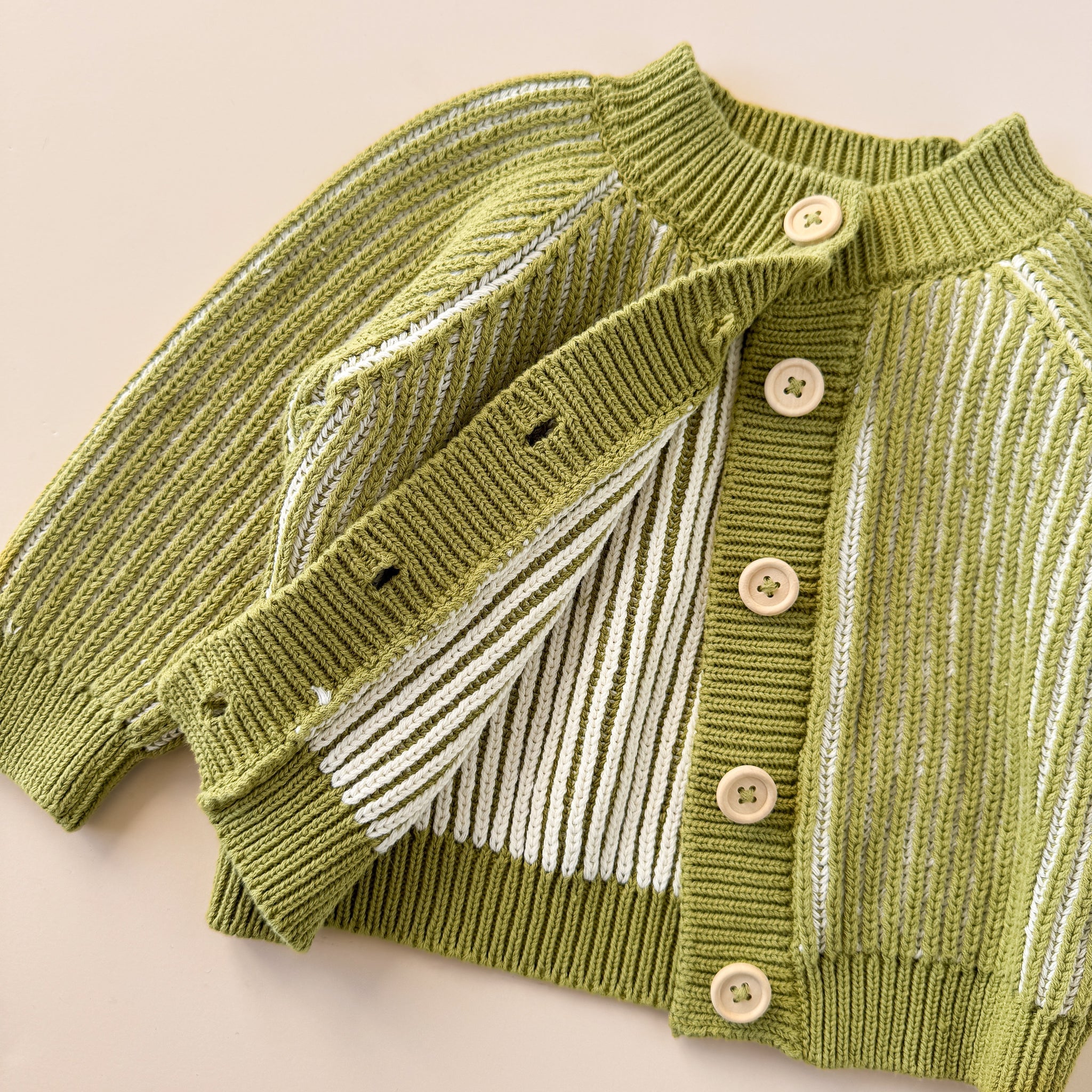 Cotton Brioche Cardigan Green Baby Kid Apparel Golf Patrick – The