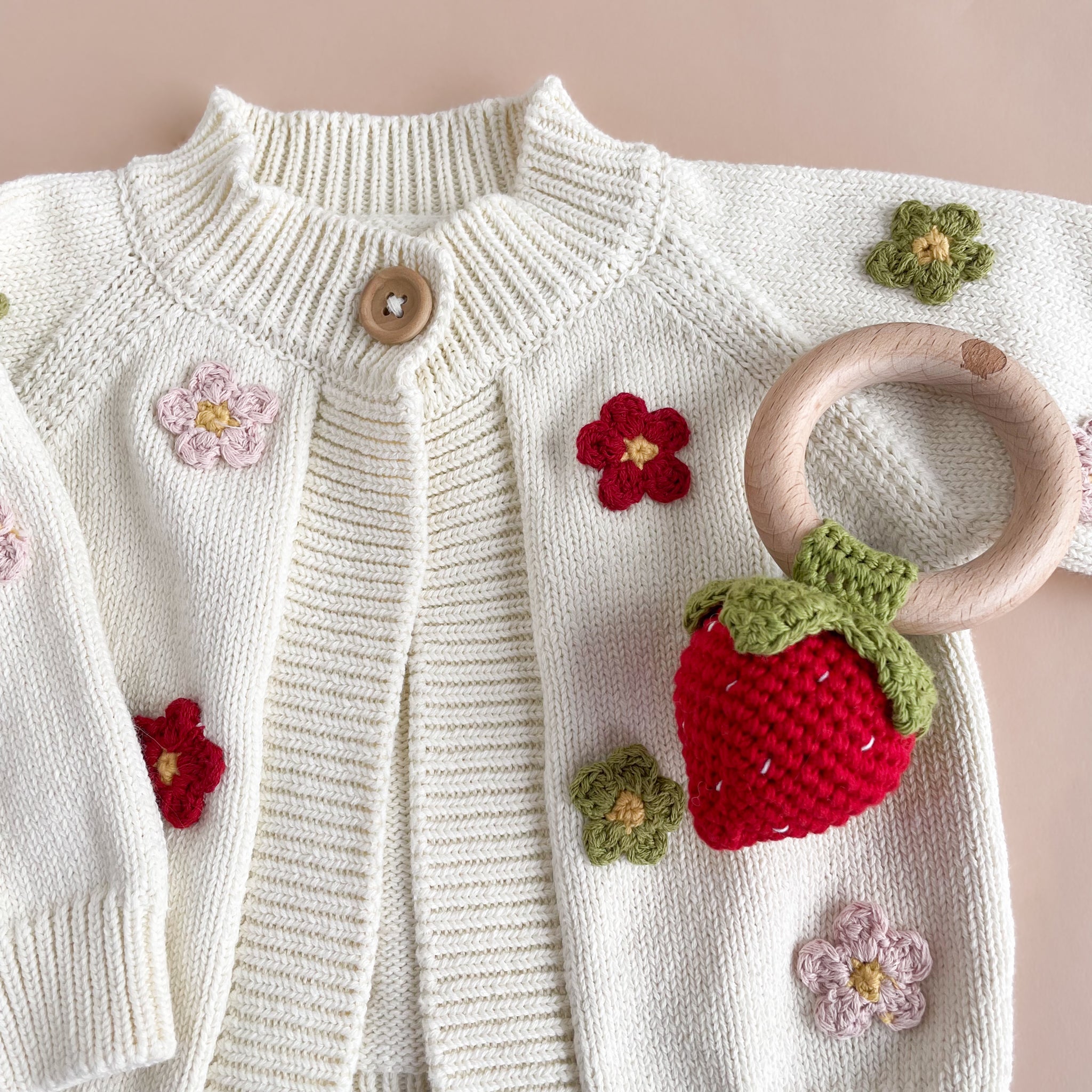 Cotton Flower Cardigan, Multi – The Blueberry Hill