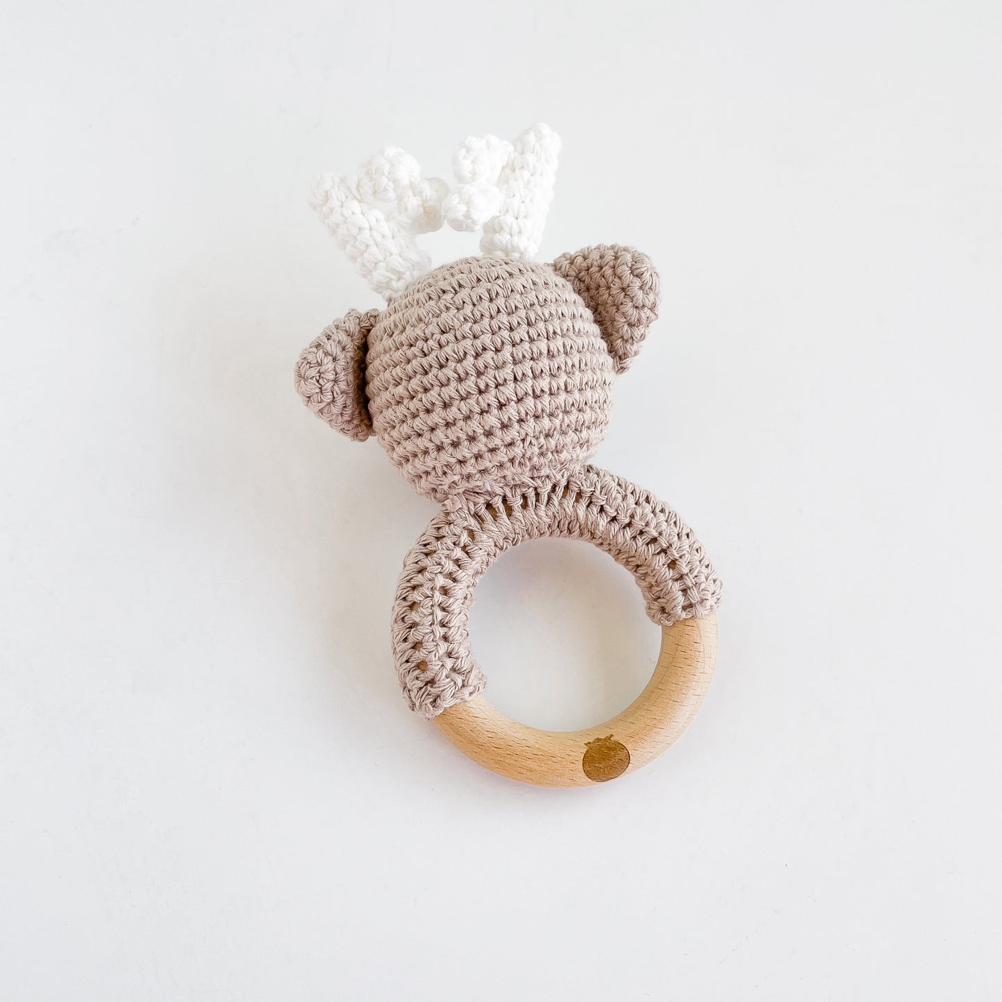 Cotton Crochet Rattle Teether, Deer