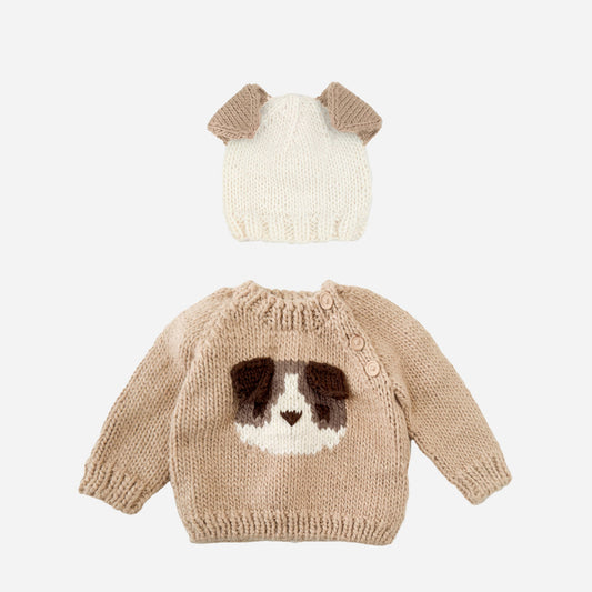 Dog Sweater and Hat Set