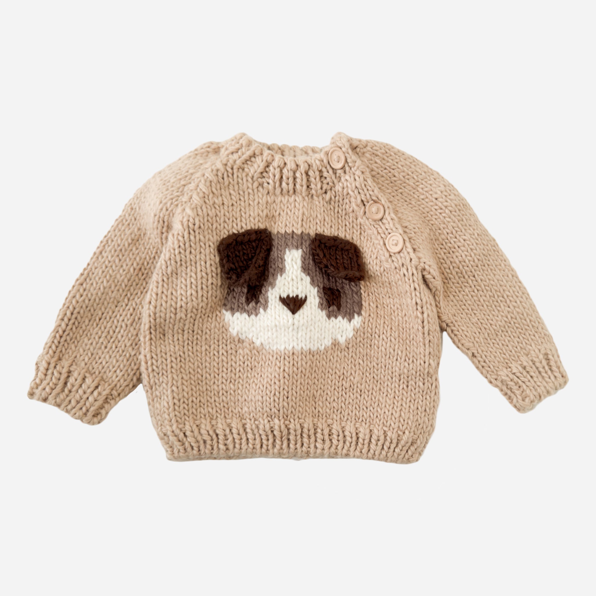 Knit Sweater Sweater With Dog On It Sadie Dog Print Pullover Gray