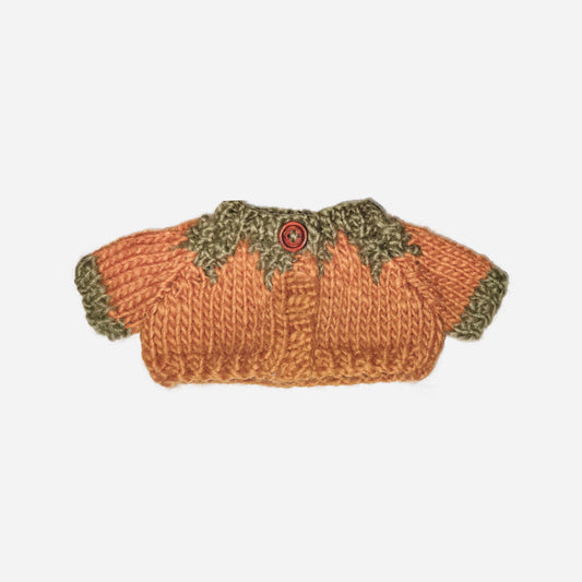 Plush Toy Clothing - Pumpkin Cardigan