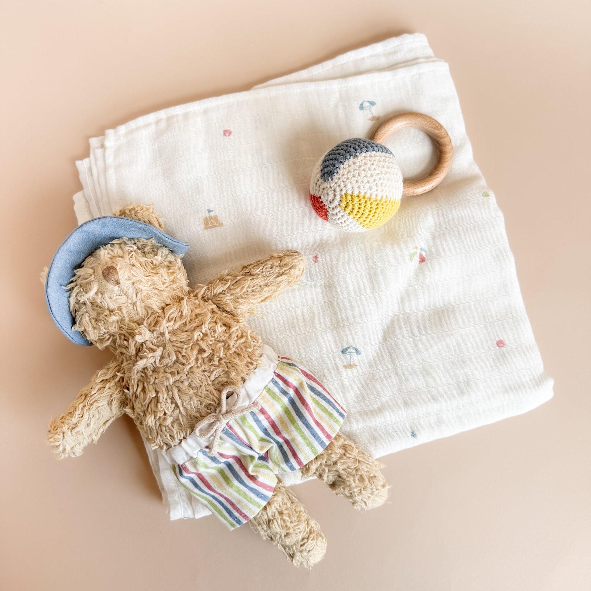 eddie beach bear plush toy doll baby gift