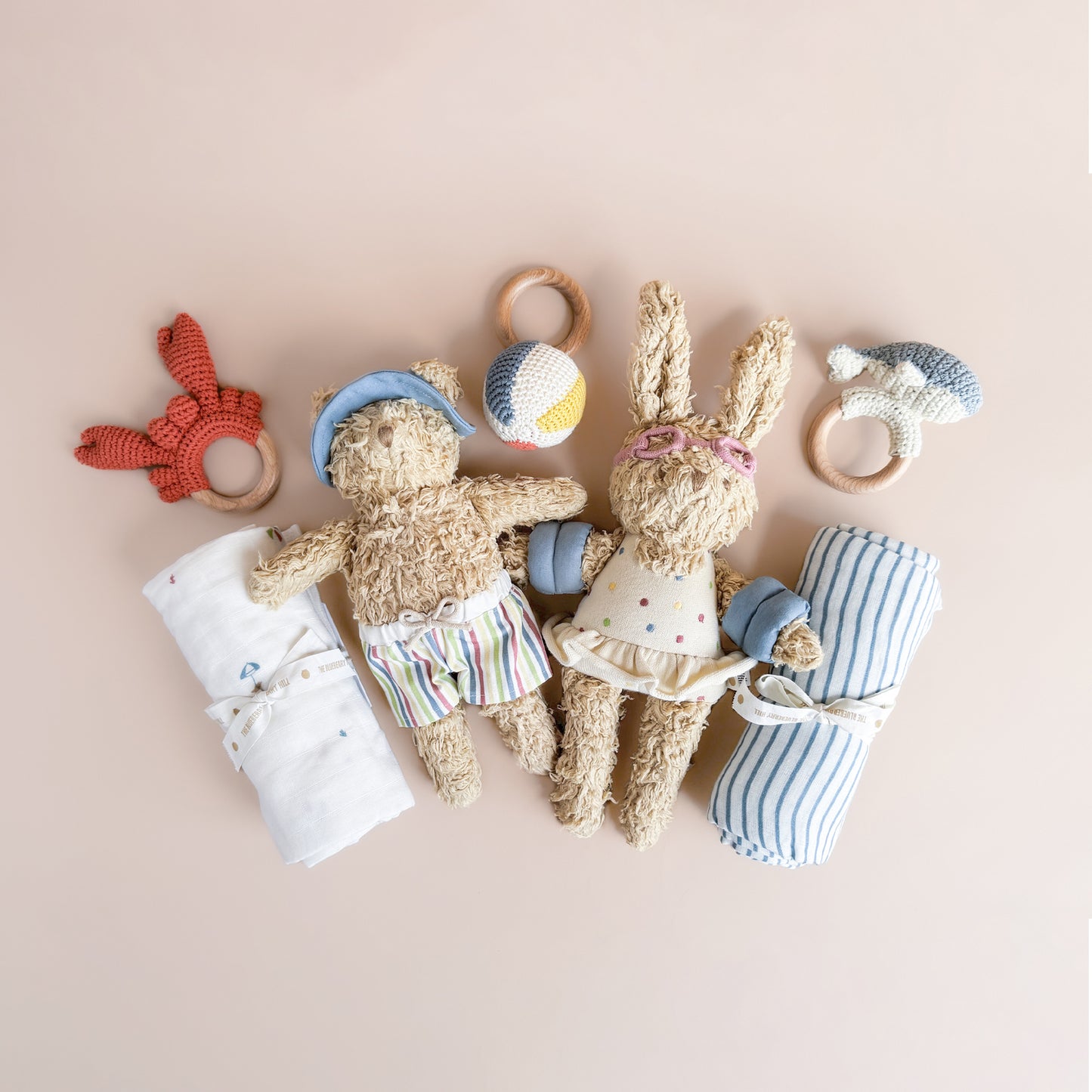 Cotton Crochet Rattle Teether Beach Ball