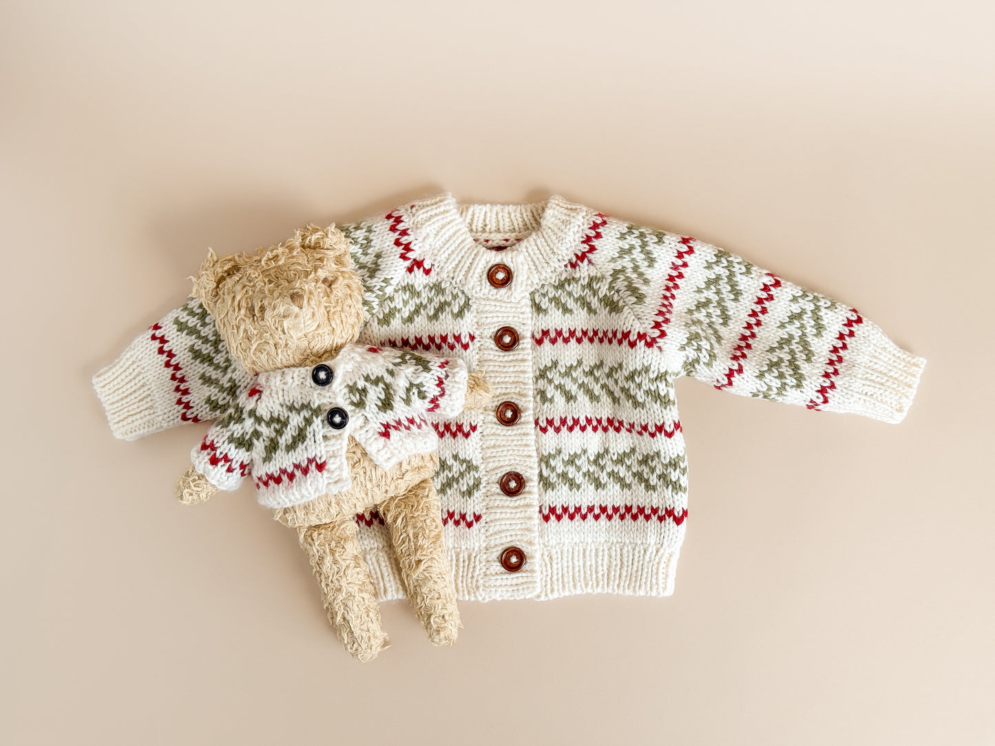 Plush Toy Clothing - Evergreen Cardigan