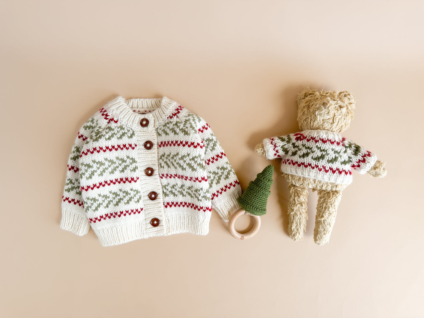 Plush Toy Clothing - Evergreen Cardigan