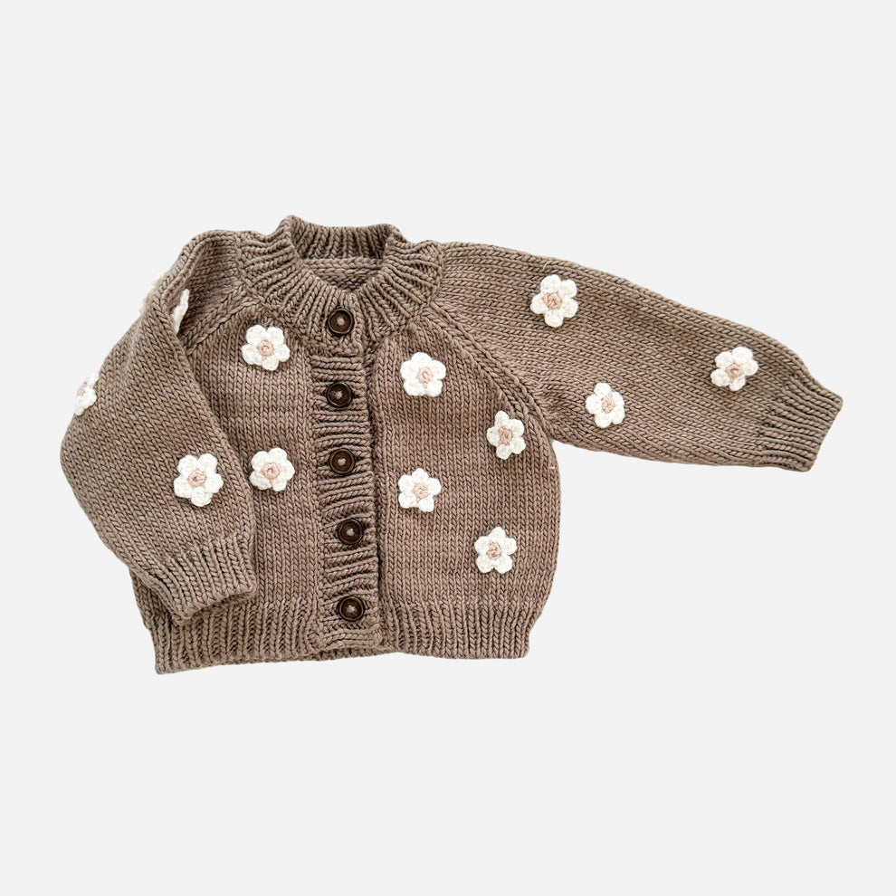 The Blueberry Hill Cotton Flower Cardigan