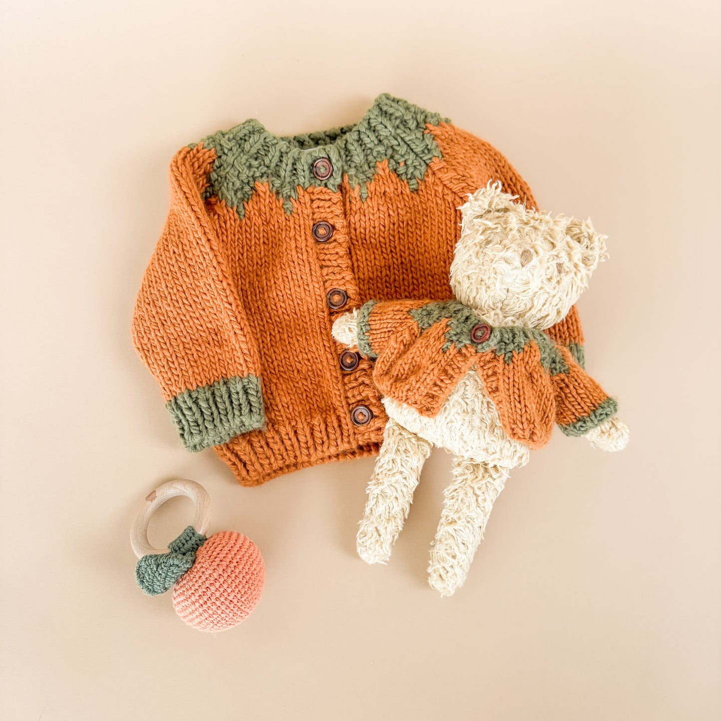 Pumpkin Cardigan - Clay