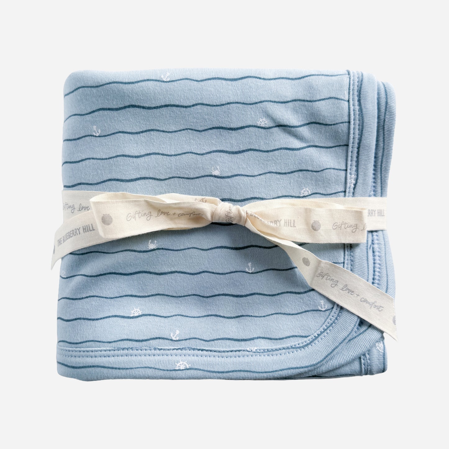 PREORDER Layette Hooded Towel, Waves