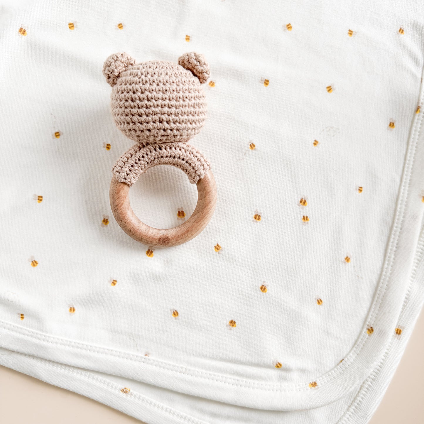 PREORDER Layette Swaddle Blanket, Bee