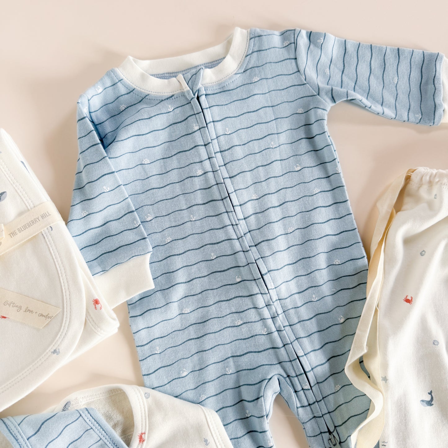 PREORDER Layette Gift Set, Nautical and Waves