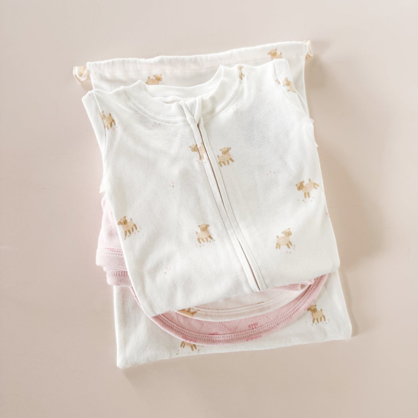 PREORDER Layette Gift Set, Lamb and Bow